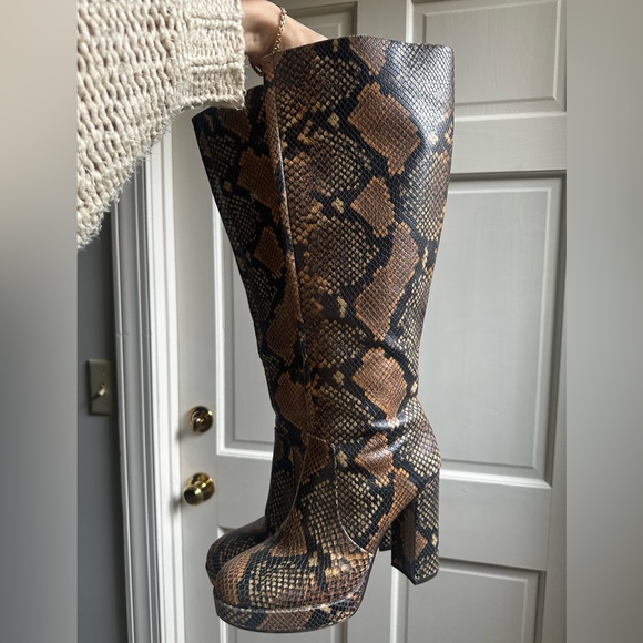 Gorgeous Snakeskin Tall Boots - Picture 3 of 9